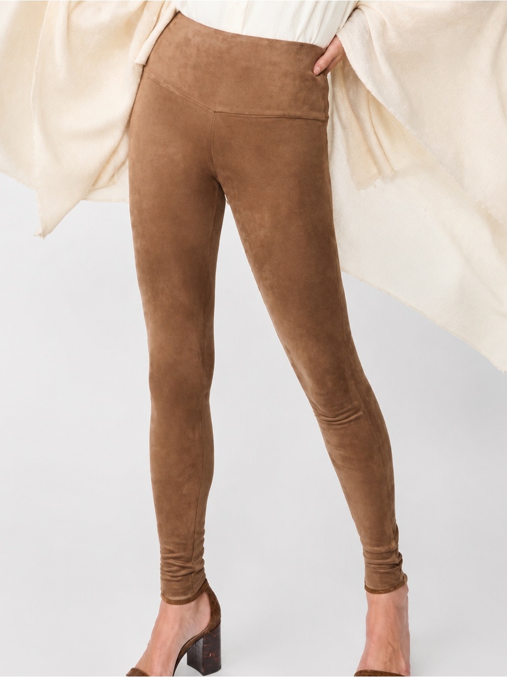 J. McLaughlin faux suede pull on leggings, XS
